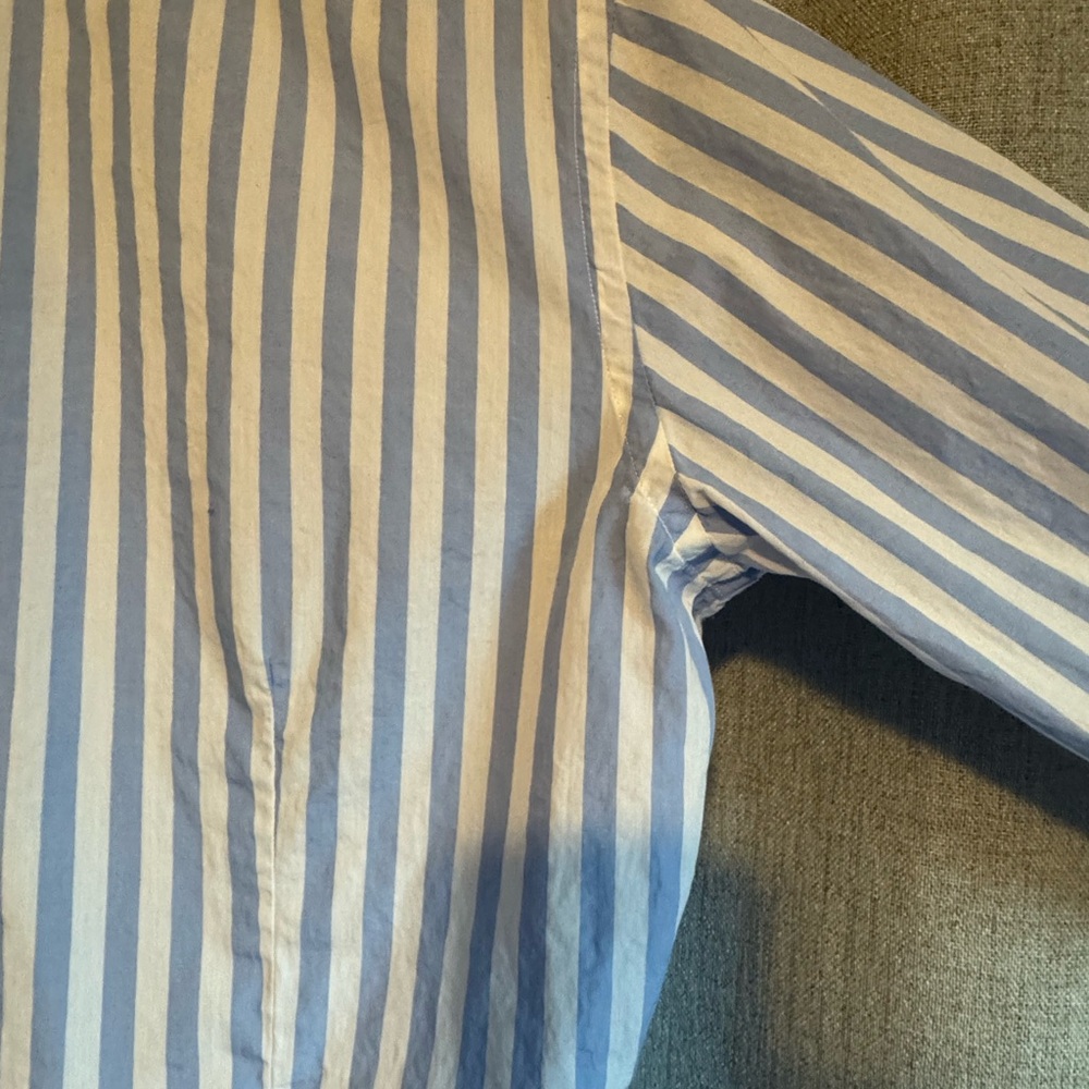 POSZETKA Classic Striped Button-Down Shirt / 16 / Large - Picture 5 of 5